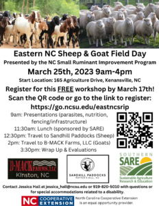 Eastern NC Sheep & Goat Field Day