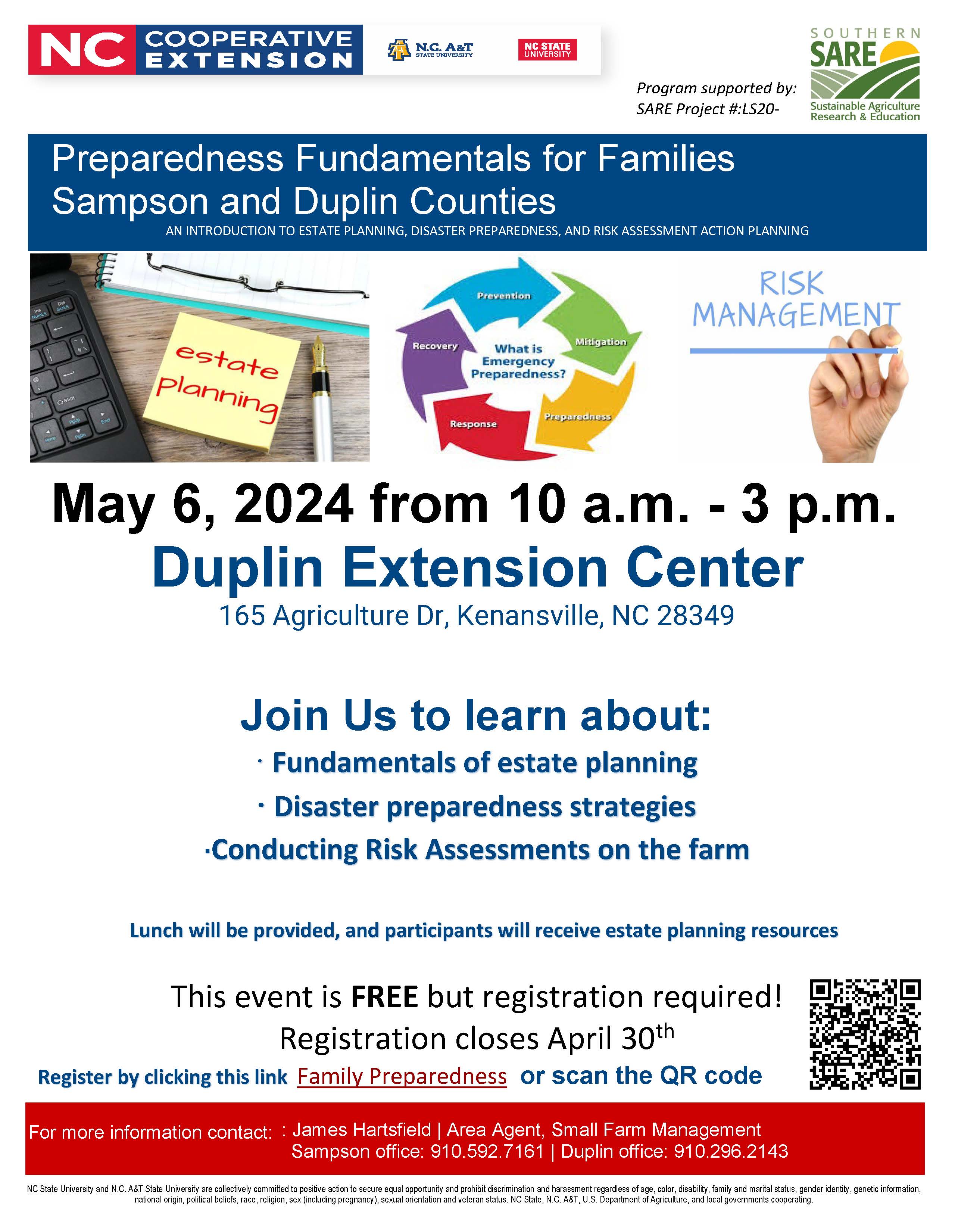 Duplin Extension Center Preparedness Fundamentals for Families